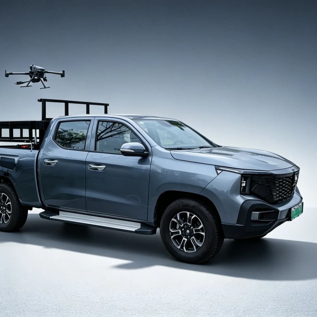 Vehicle-Integrated Aerial Cleaning System