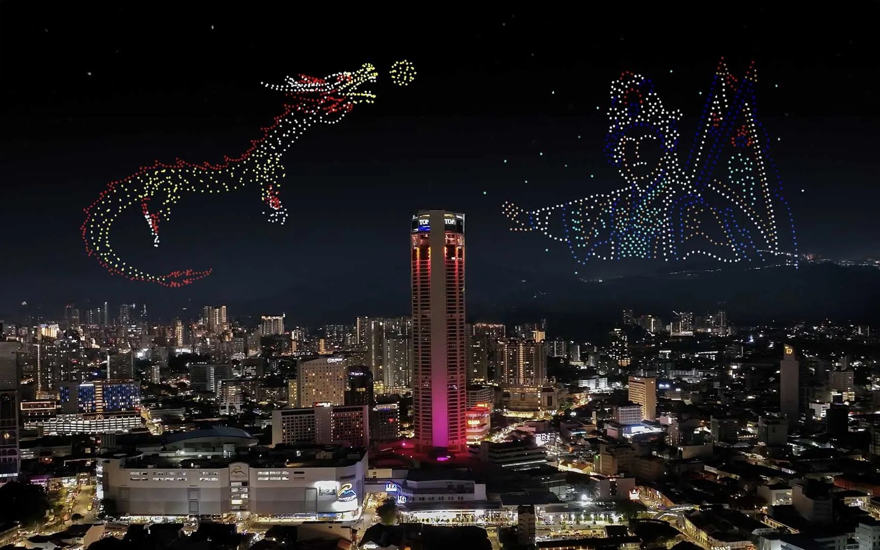 Umi Umi Brand Launch Drone Light Show Penang Malaysia — 1,000 Drones | MIRS Innovate Drone Light Show